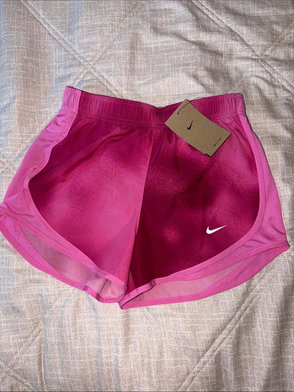 Nike Women's Two-Tone Pink Running Shorts
